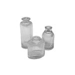 Load image into Gallery viewer, Round &amp; Square Glass Bud Vases-Clear
