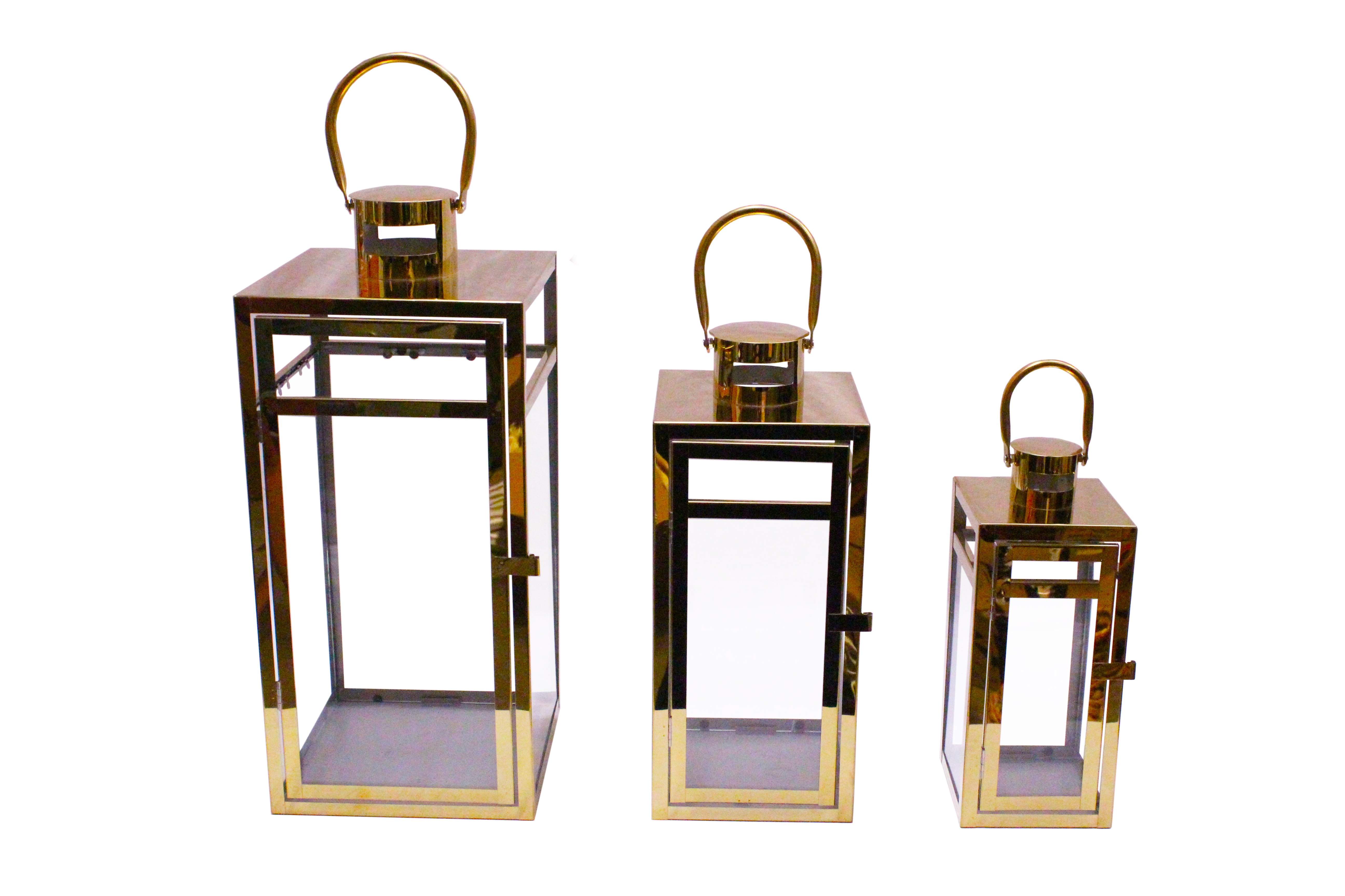 Round Top Gold Lanterns (Various Sizes)