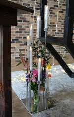 Load image into Gallery viewer, 8 Arm Cluster Candelabras Silver
