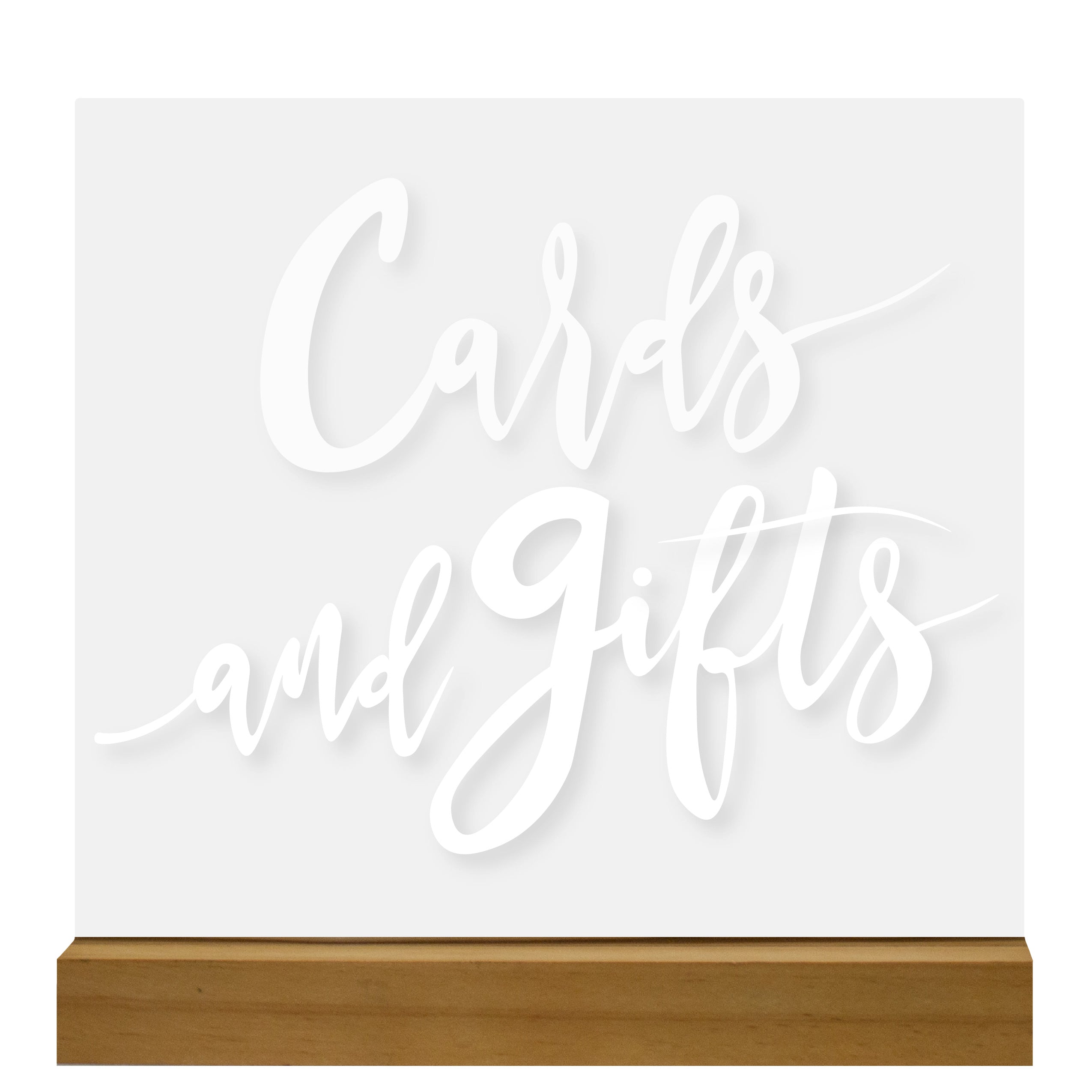 Acrylic Cards & Gifts Sign