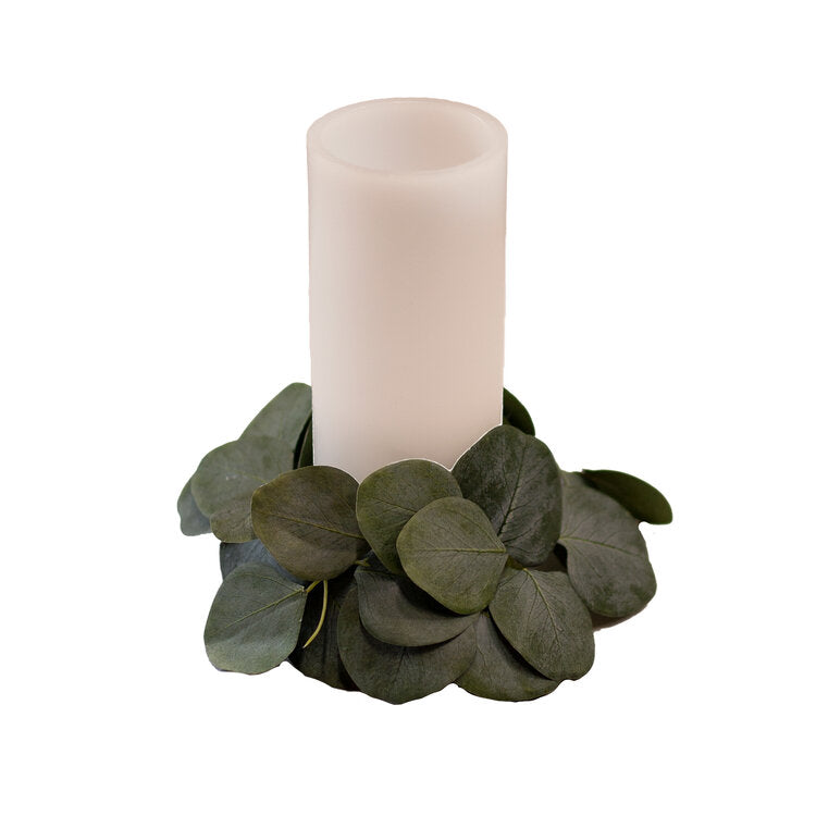 Eucalyptus Greenery Candle Rings