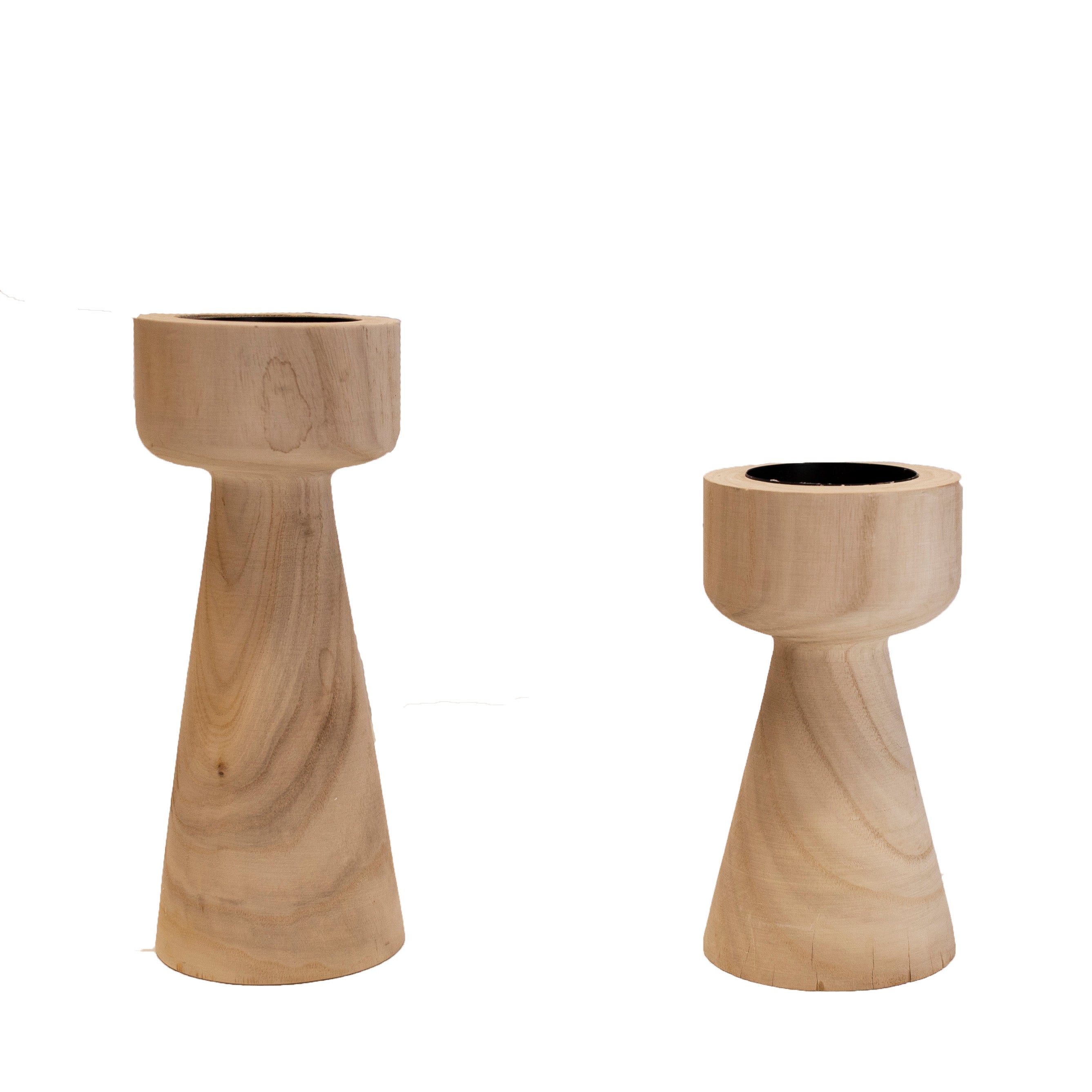 Candlestick Holders - Wood