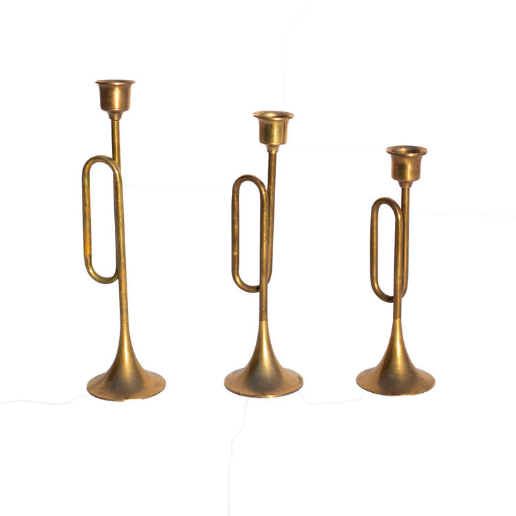 Trumpet Candlestick Holders